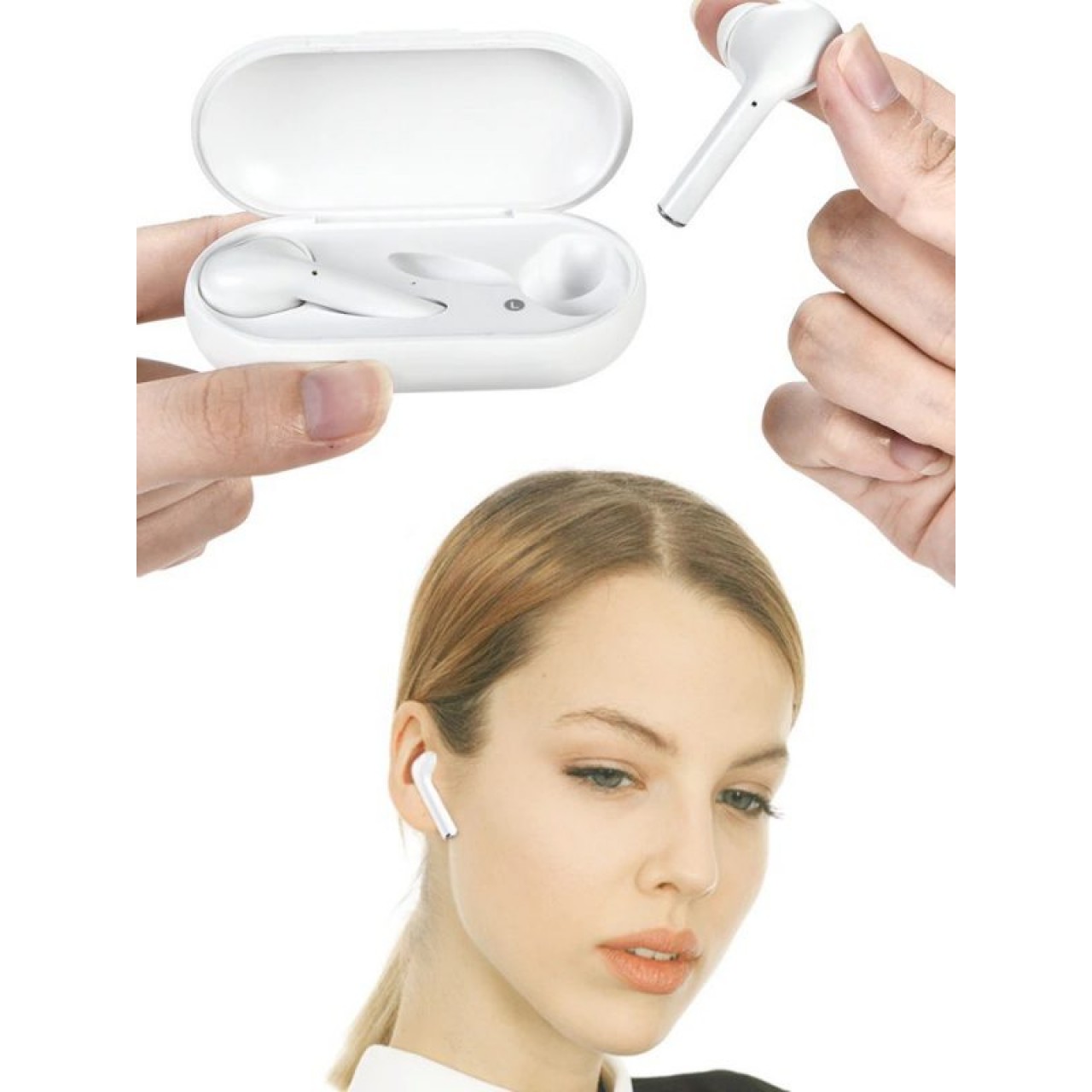 QCY T5 TWS WHITE TRUE WIRELESS GAMING EARBUDS 5.1 BLUETOOTH HEADPHONES ENC IPX5 SPEAKER 6MM 5HRS - 5866