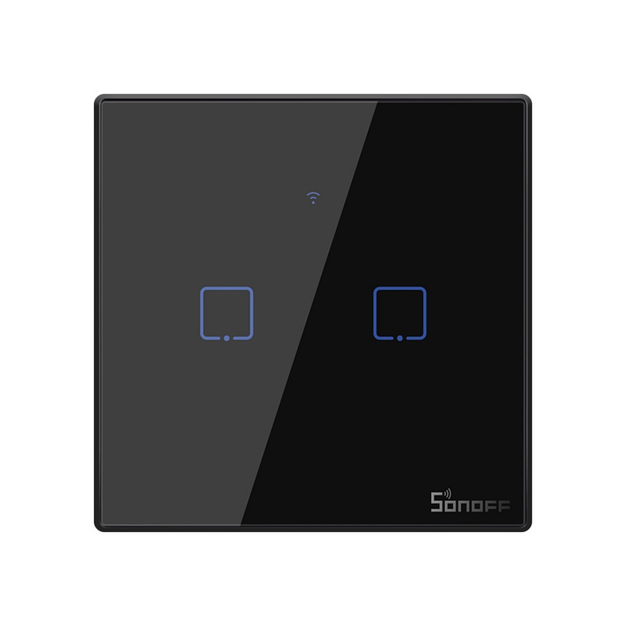 GloboStar® 80019 SONOFF T3EU2C-TX-EU-R2 - Wi-Fi Smart Wall Touch Button Switch 2 Way TX GR Series - 5871