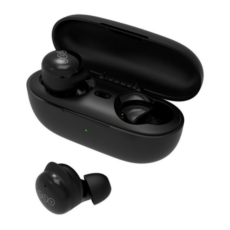 QCY T17 TWS BLACK 6MM DYNAMIC DRIVER-MIC NOISE CANCEL. MUSIC TIME: 4H. CALLING TIME: 3,5H. BLUETOOTH - 5885