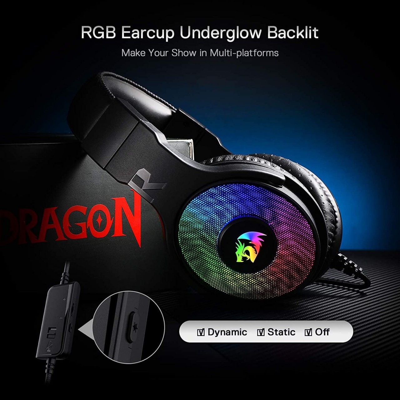 Gaming Ακουστικά - Redragon Pandora H350 RGB - 5915