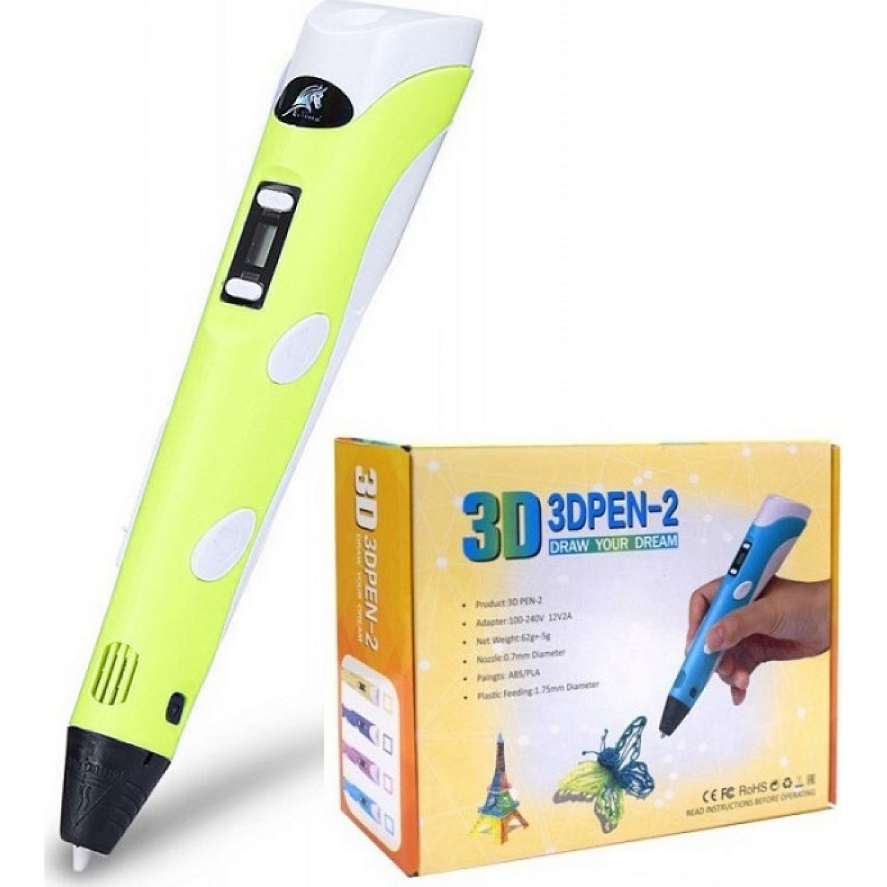 3D PEN-2 Draw Your Dream - Κίτρινο - 6184