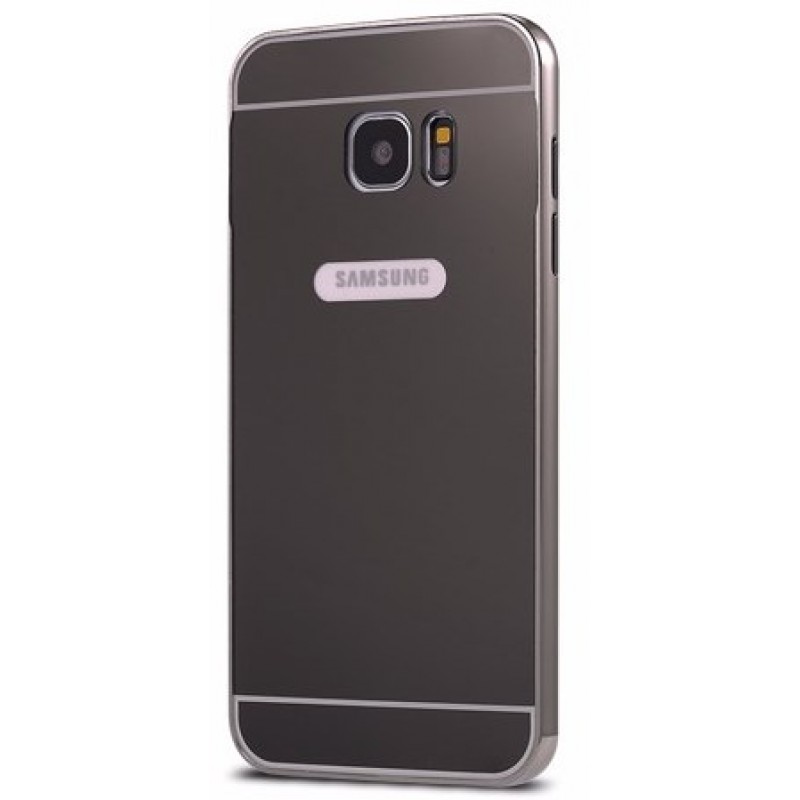 Θήκη Samsung Galaxy S7 Αλουμινίου Καθρέφτης - Μαύρο -OEM