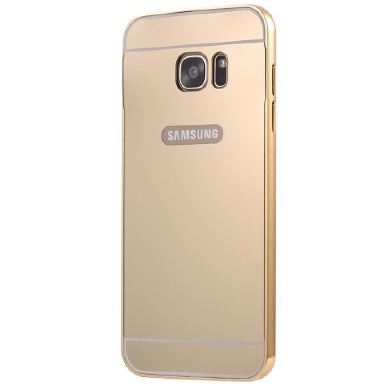 Θήκη Samsung Galaxy S7 Αλουμινίου Καθρέφτης - Χρυσό - OEM