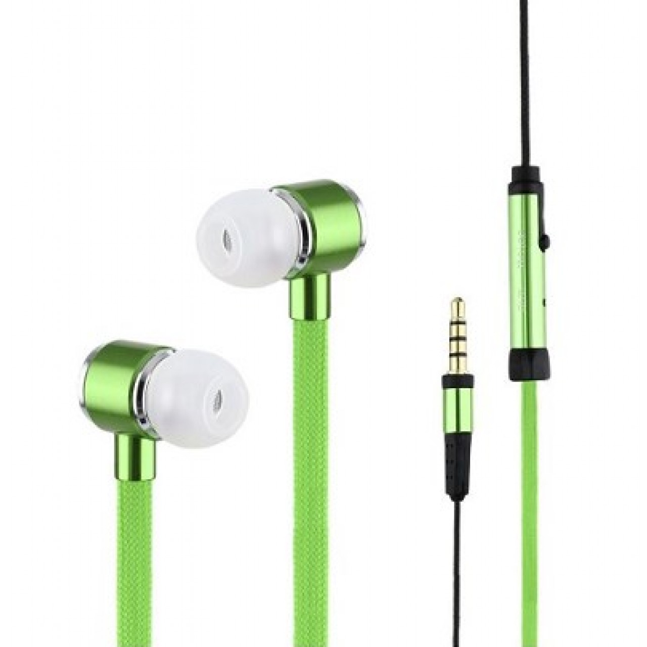 Ακουστικά Handsfree Μεταλλικό In-ear με Μικρόφωνο Κορδόνι  ZA242903  3.5mm - Πράσινο - OEM
