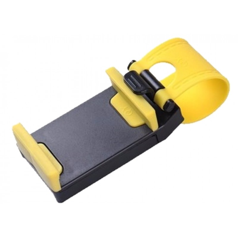 Βάση Στήριξης Τιμονιού για Κινητό ABS Πλαστική - Κίτρινο - OEM