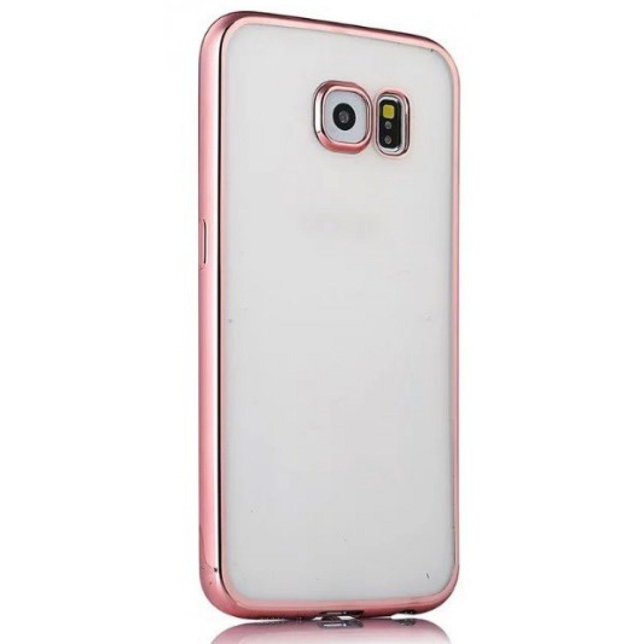 Θήκη Samsung Galaxy S6 Σιλικόνης TPU Πλαίσιο - 2223 - Ροζ Χρυσό - OEM