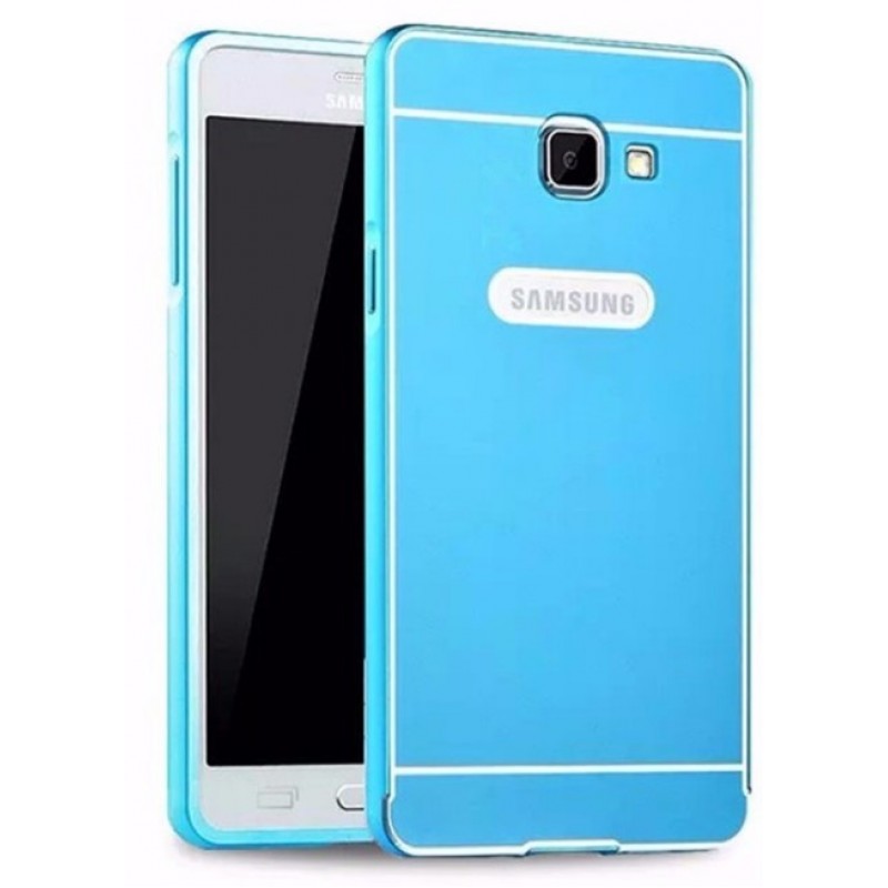 Θήκη Samsung Galaxy A5 2016 (A510F) Hybrid Ακρυλική Αποσπώμενη PC Πλαίσιο Αλουμινίου - 2450 - Γαλάζιο - OEM