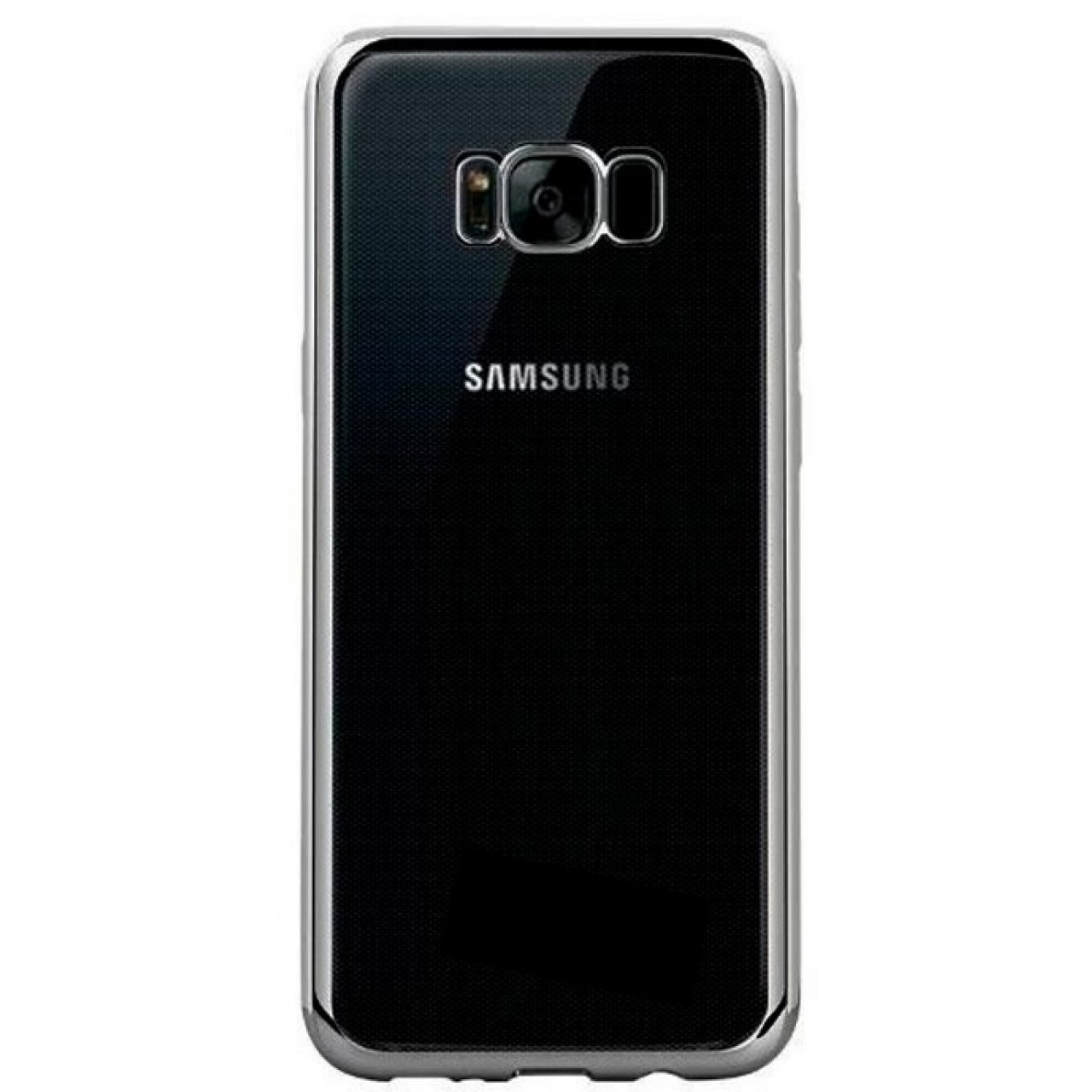 Θήκη Samsung Galaxy S8 Σιλικόνης TPU Πλαίσιο - 2565 - Ασημί - OEM