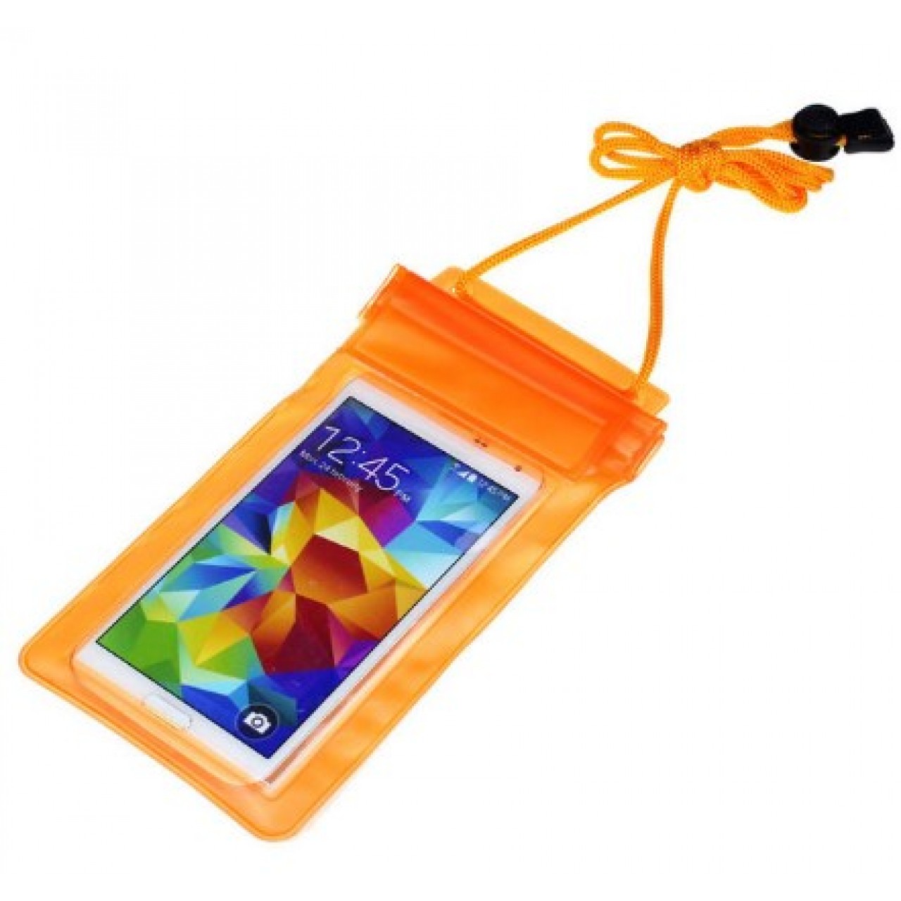 θήκη Universal Αδιάβροχη Πλαστική για κινητό έως 6 ίντσες - 2575 - Πορτοκαλί - OEM