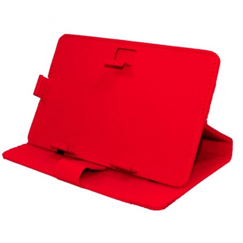 Θήκη Τάμπλετ Universal PU Leather έως 8 ίντσες- 2722 - Κόκκινο - OEM