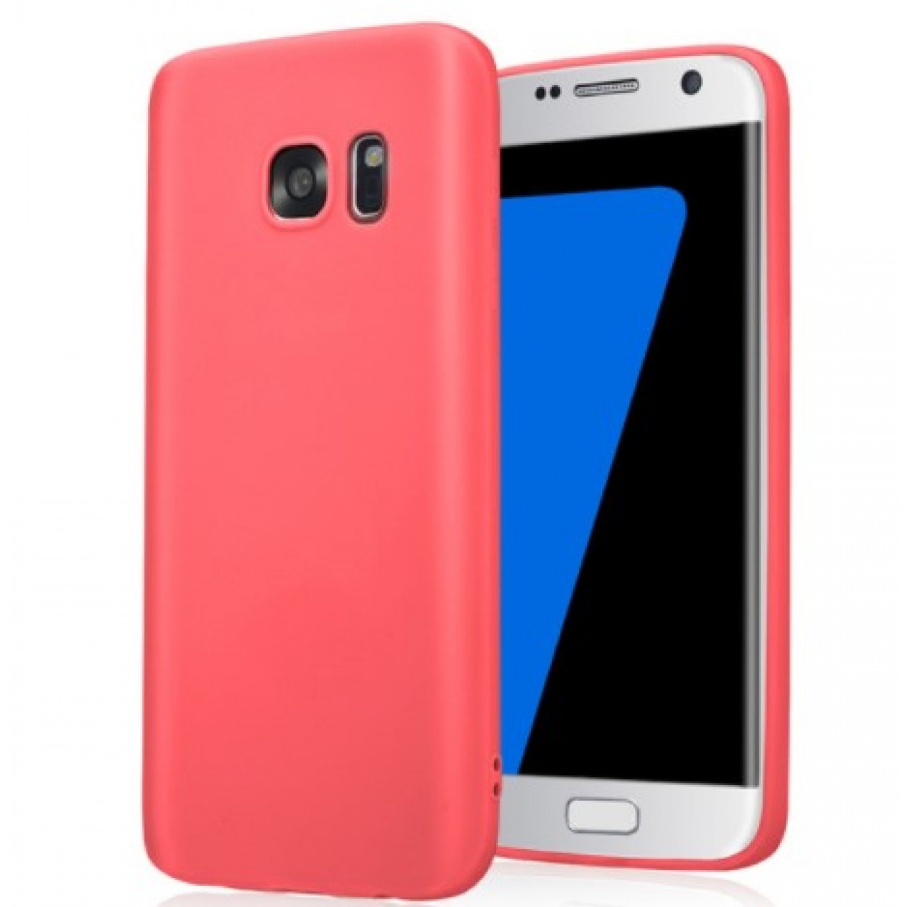 Θήκη Samsung Galaxy J7 Prime Σιλικόνης Ματ TPU Candy - 2812 - Κόκκινο - OEM