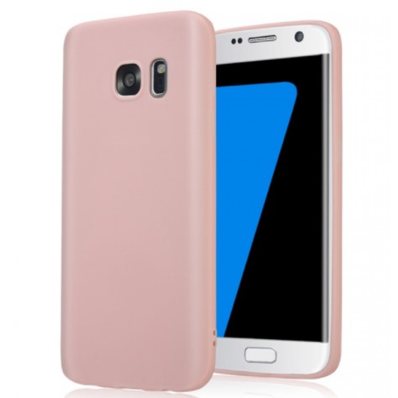 Θήκη Samsung Galaxy J7 Prime Σιλικόνης Ματ TPU Candy - 2814 - Ροζ - OEM