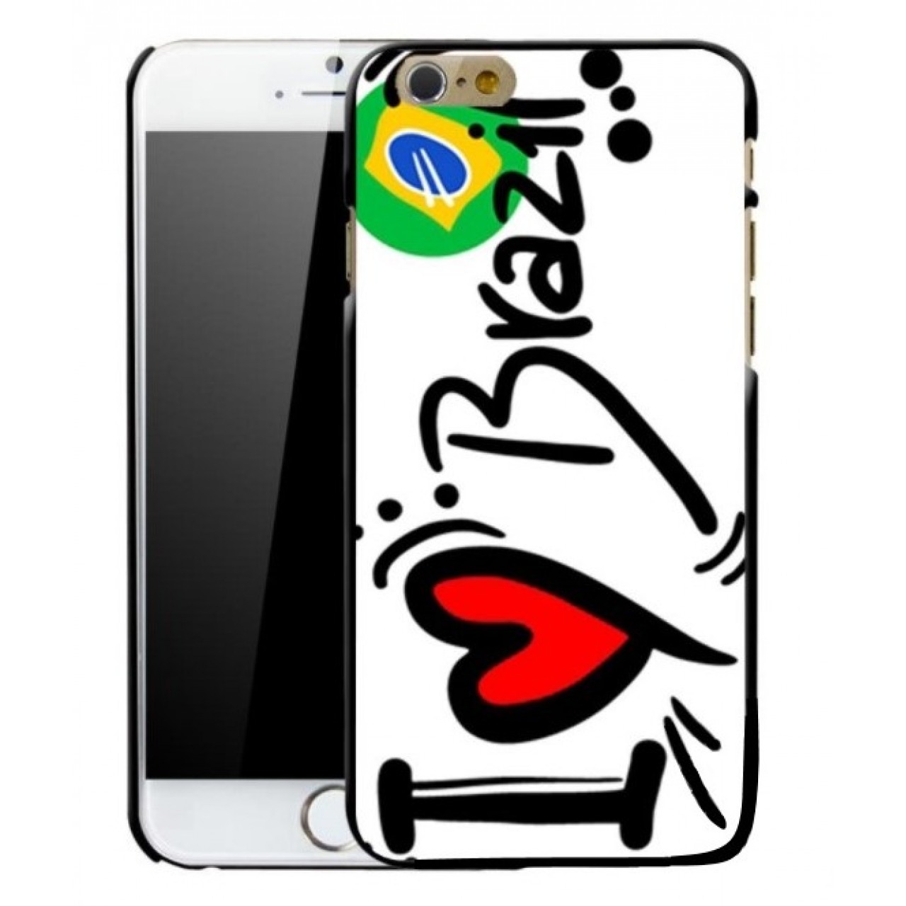Θήκη iphone 6 / 6s Σκληρή Πλαστική PC I Love Brazil - 2816 - OEM