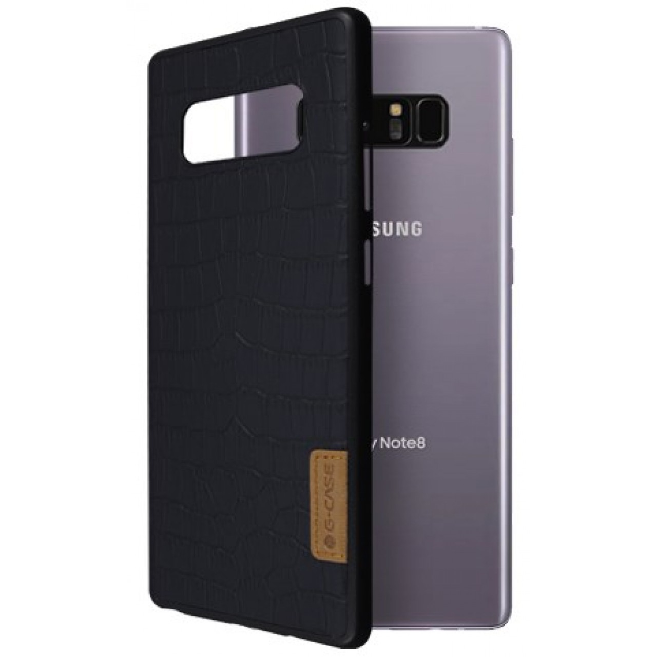 Θήκη Samsung Galaxy Note 8 ( N950N ) G-CASE Dark serie Σιλικόνης TPU - 2970 - Crocodile Pattern - Μαύρο - OEM