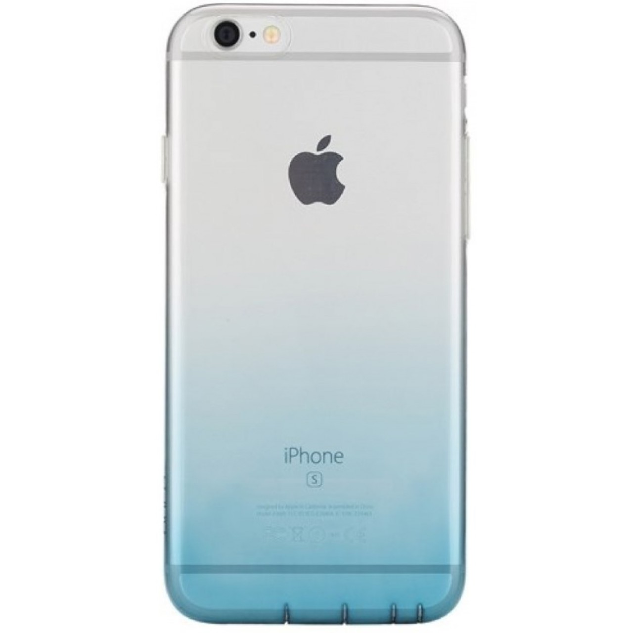Θήκη iphone 6/6s Plus Σιλικόνης TPU - 3140 - Διάφανη Μπλε - OEM