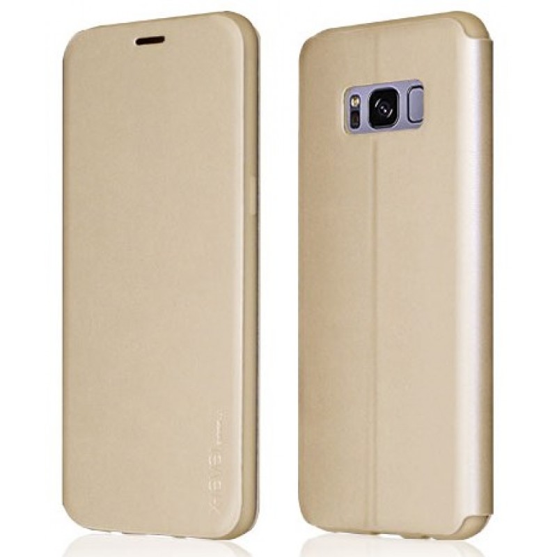 Θήκη Samsung Galaxy S8 (G950) Book Case X-Level Fib Color Series - 3264 - Χρυσό