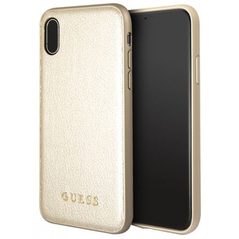 Θήκη iphone X/XS Guess Faceplate Iridescent - 3290 - Χρυσό