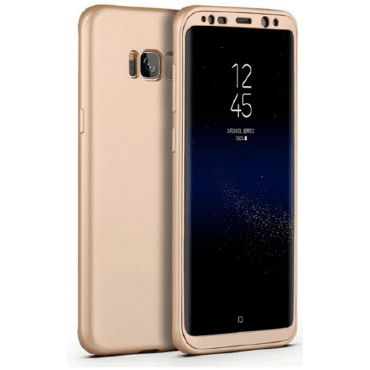 Θήκη Samsung Galaxy S8 Plus Πλαστική 360 Full body - 3297 - Ροζ Χρυσό - OEM