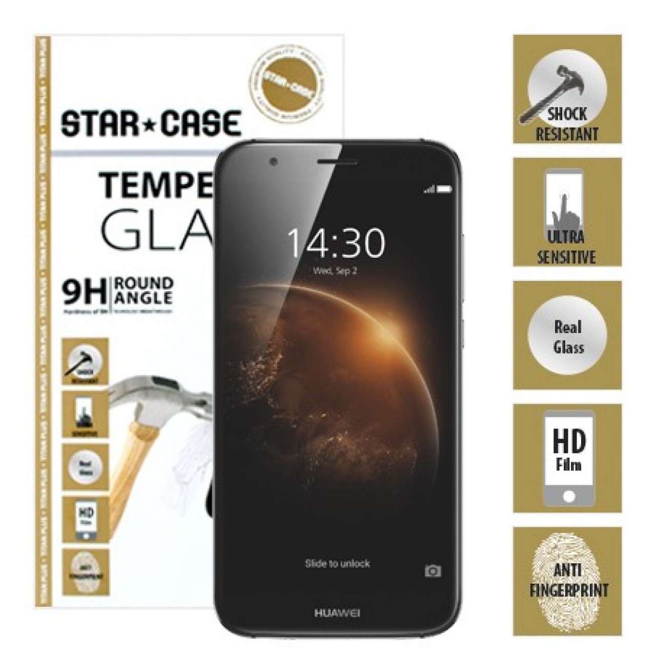 Tempered Glass (Τζάμι) - Προστασία Οθόνης για Huawei G8 Star-Case®  TITAN Plus  0.3mm - 3447 - Διάφανο