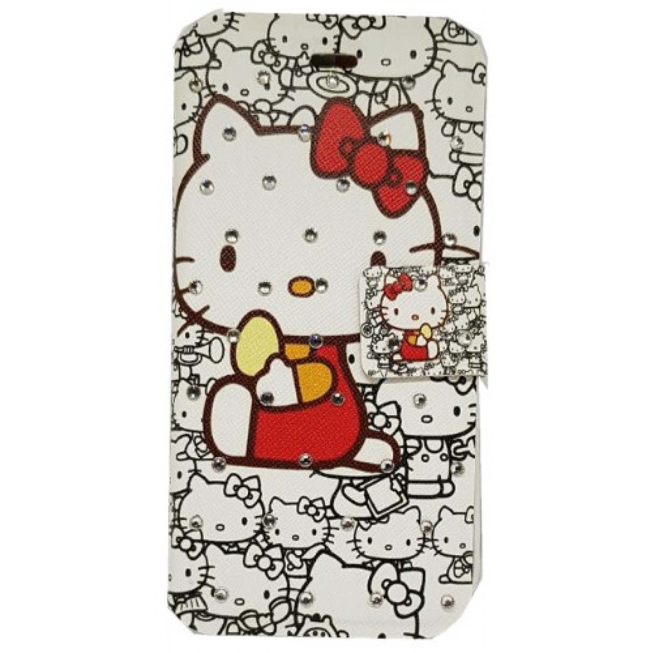Θήκη iphone 7/8  PU Leather Πορτοφόλι Flip Hello Kitty - 3536 - Λευκό - OEM