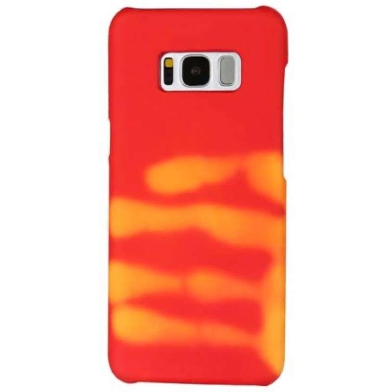 Θήκη Samsung Galaxy (G955) S8 Plus Σκληρή που αλλάζει χρώμα με την θερμότητα - 3566 - Κόκκινο - OEM