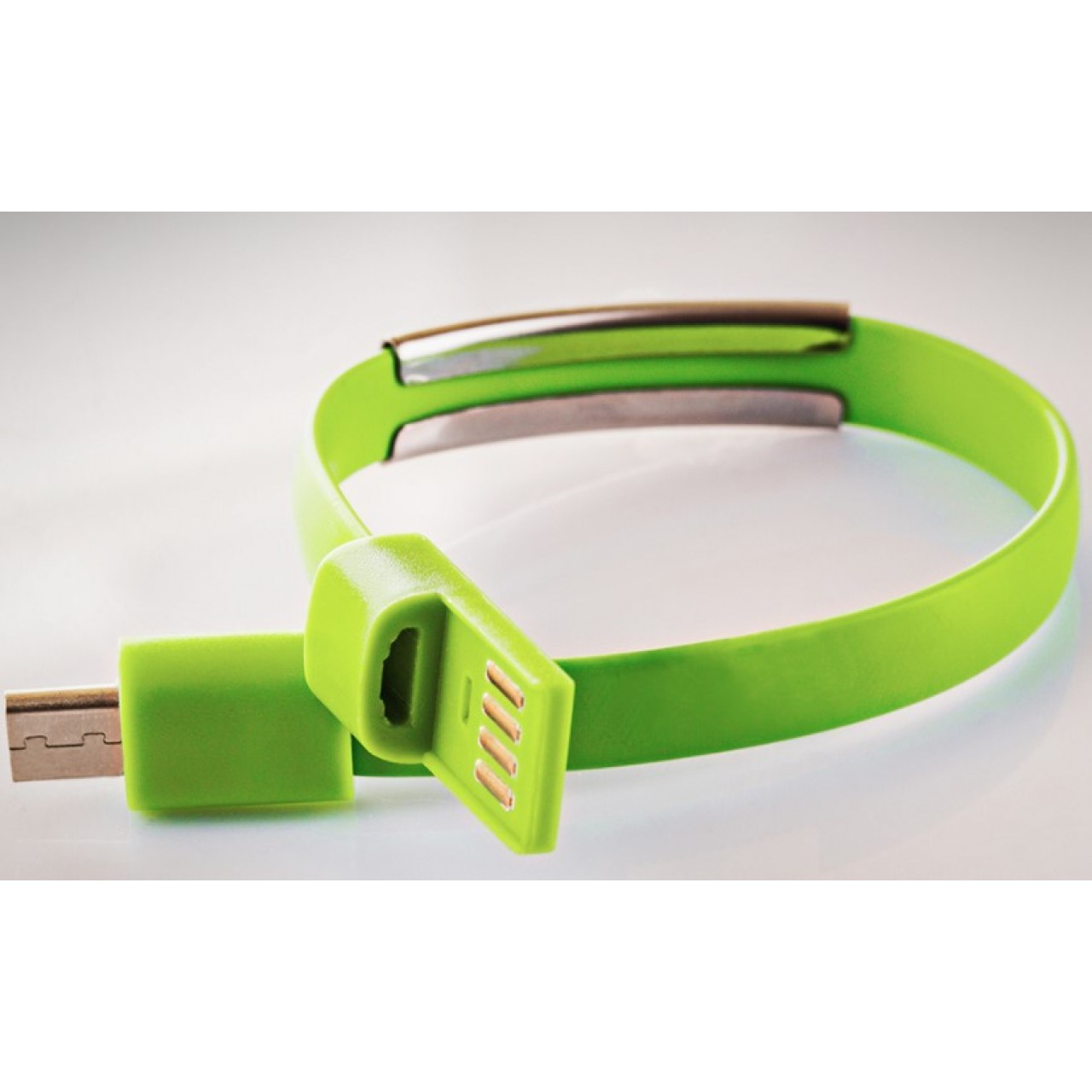 Καλώδιο micro USB Βραχιόλι - 3645 - Πράσινο - OEM