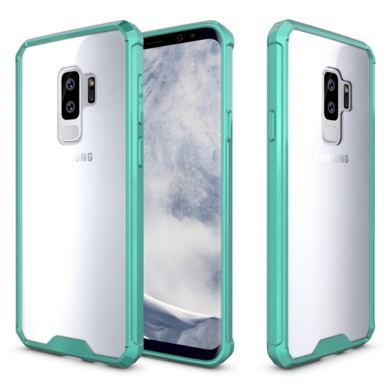 Θήκη Samsung Galaxy S9 (G960F) Shockproof Back Cover - 3698 - Διάφανο Πράσινο - OEM