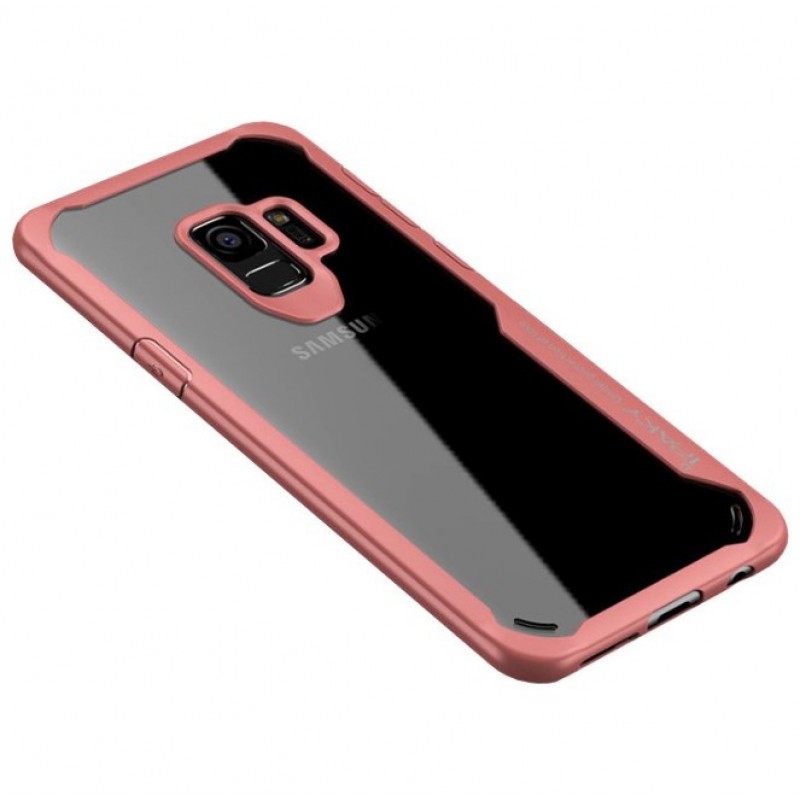 Θήκη Samsung Galaxy S9 (G960F) iPaky Frame Hybrid Σκληρή Πλαστική - 3785 - Ροζ - OEM