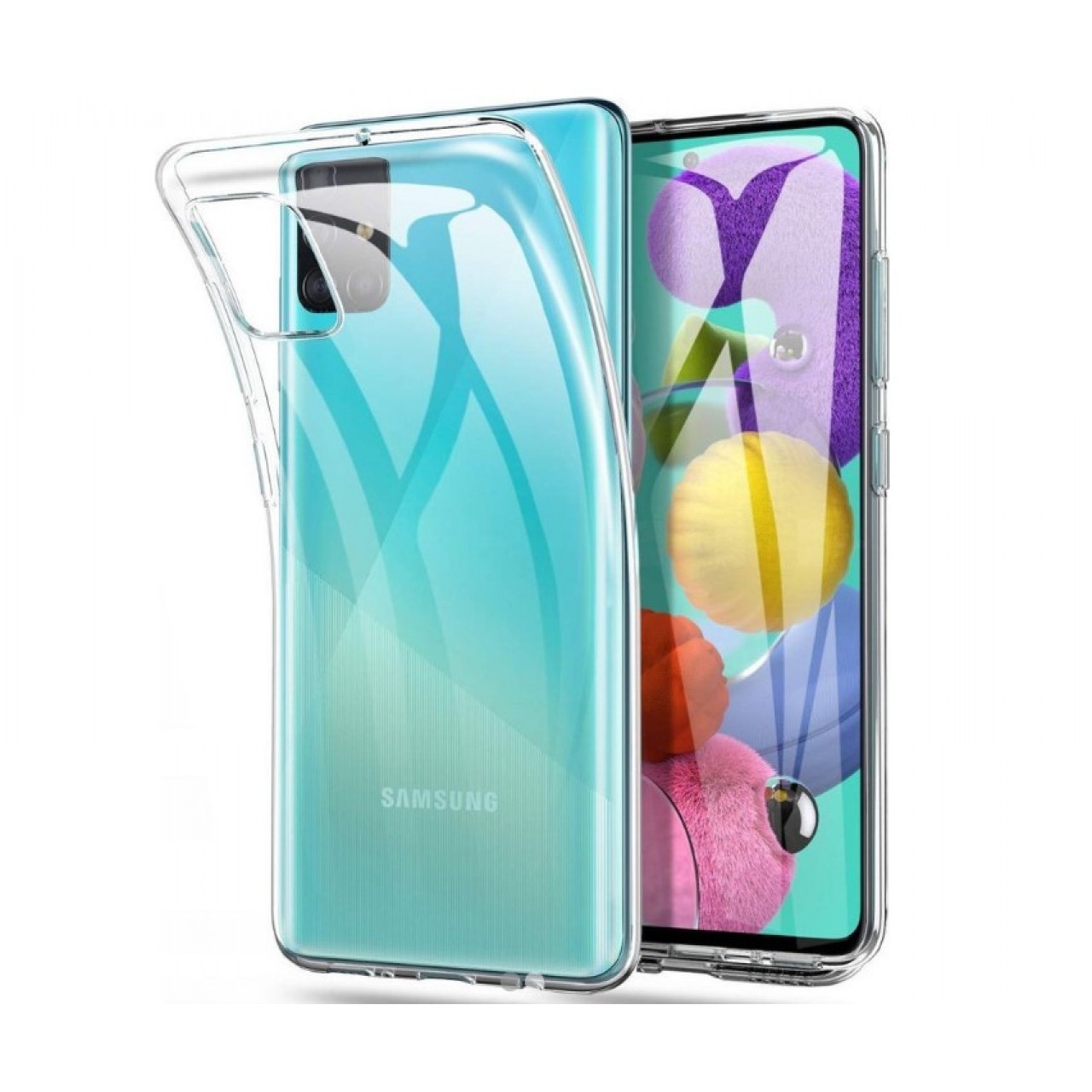 Θήκη Samsung Galaxy A71 Σιλικόνης TPU - 5072 - Διάφανο - ΟΕΜ