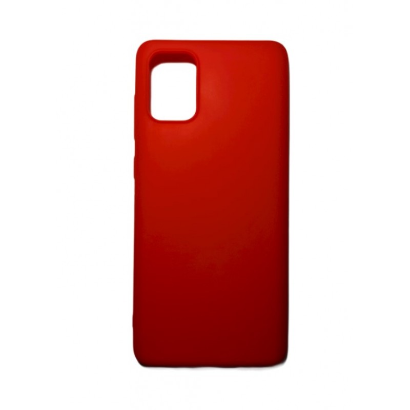 Θήκη Samsung Galaxy A71 Silicone soft-touch cover - 5087 - Κόκκινο - ΟΕΜ