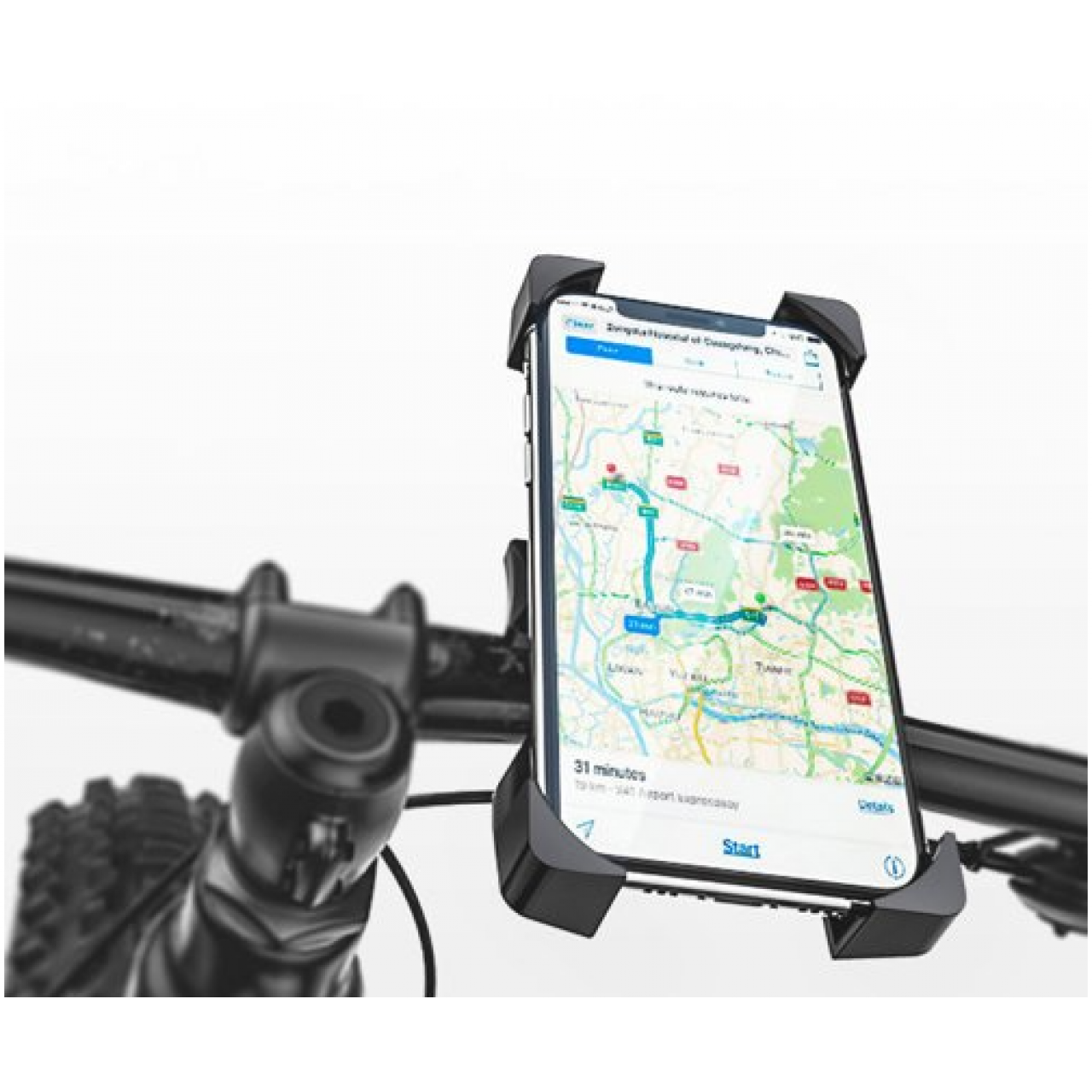 Βάση Ποδηλάτου Wozinsky bicycle motorcycle handlebar phone 360 holder - 5221 - Μαύρο