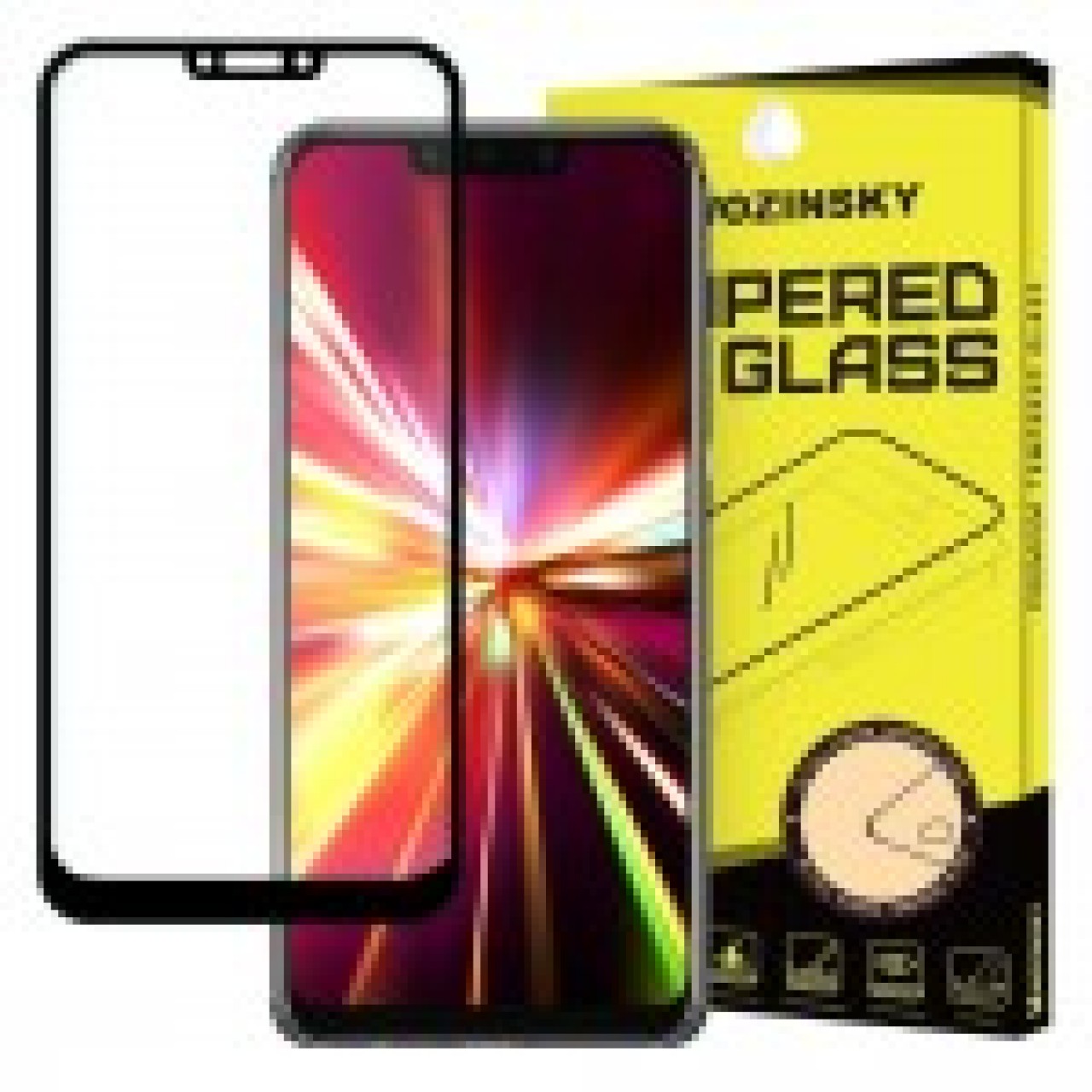 Tempered Glass (Τζάμι) - Προστασία Οθόνης DeTech 9H για Huawei Mate 30 Lite - 5423 - Black - Wozinsky