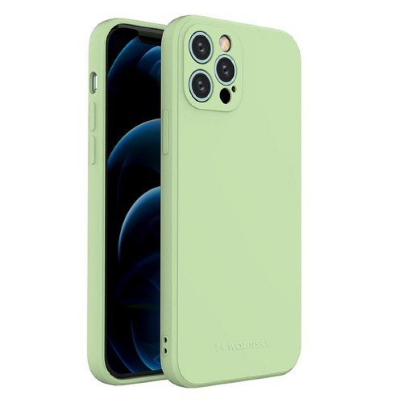 Θήκη iPhone 12 Pro Back Cover Σιλικόνης - 5540 - Πράσινο - Wozinsky