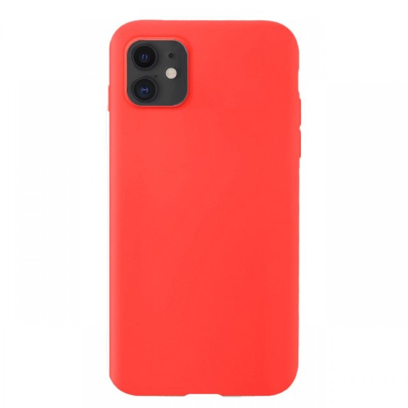 Θήκη iPhone 11 Soft Flexible Rubber Cover Σιλικόνης - 5556 - Κόκκινο - Hurtel