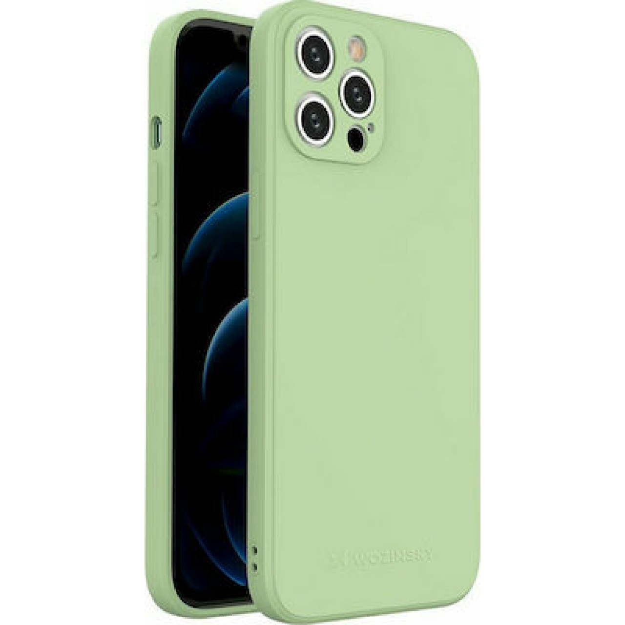 Θήκη iPhone 12 Pro Max Σιλικόνης - 5561 - Πράσινο - Wozinsky