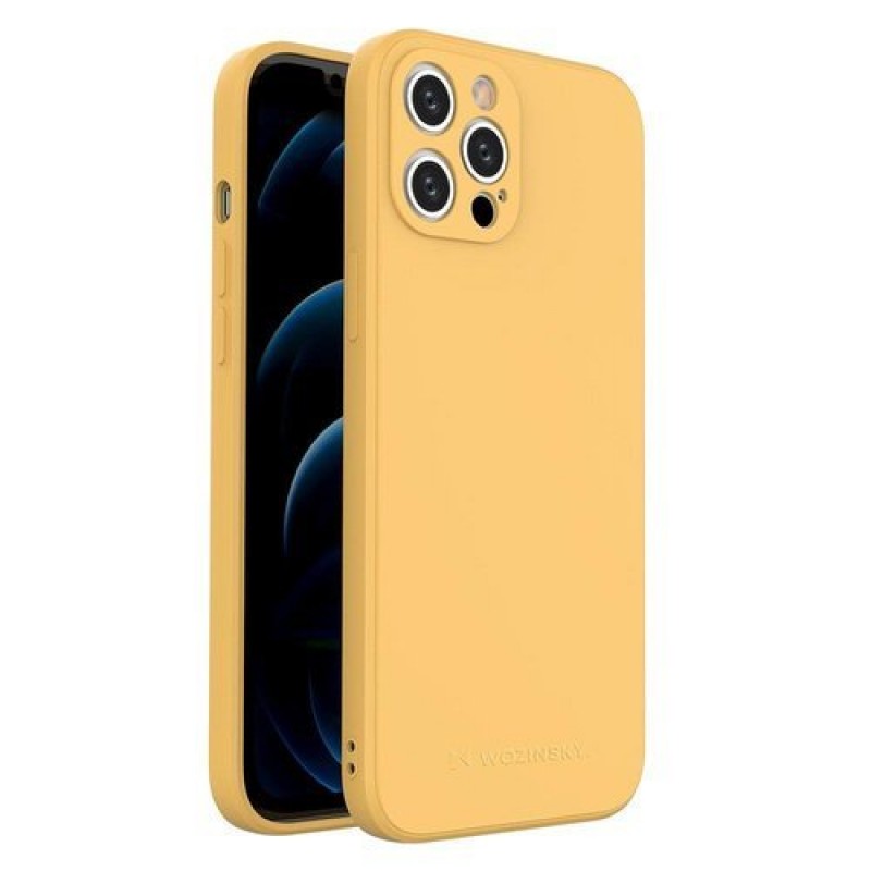 Θήκη iPhone 12 Pro Max Σιλικόνης - 5565 - Κίτρινο - Wozinsky