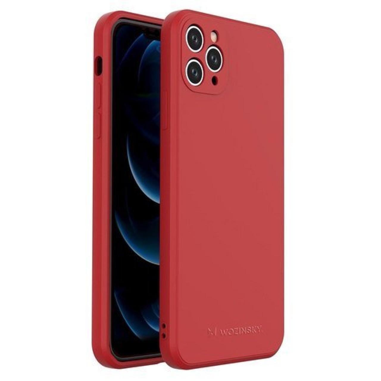 Θήκη iPhone 11 Pro Max Color Back Cover Σιλικόνης - 5574 - Κόκκινο - Wozinsky