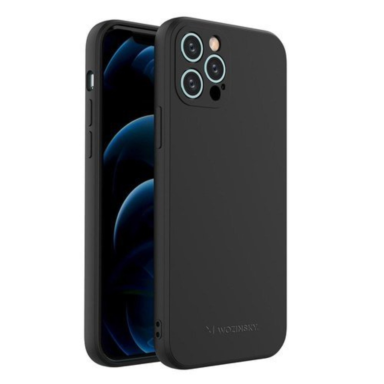 Θήκη iPhone 12 Pro Back Cover Σιλικόνης - 5582 - Μαύρο - Wozinsky