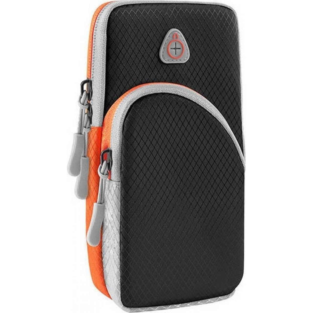 Running Armband Sports Phone Case 20x4x9,5cm - 5596 - Μαύρο/Γκρι/Πορτοκαλί - OEM