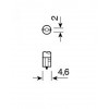 ΛΑΜΠΑΚΙΑ ΨΕΙΡΕΣ Τ5 12V/1.2W W2x4.6d - Κόκκινο - 6057