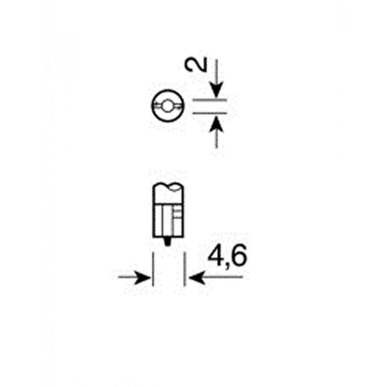 ΛΑΜΠΑΚΙΑ ΨΕΙΡΕΣ Τ5 12V/1.2W W2x4.6d - Κόκκινο - 6057