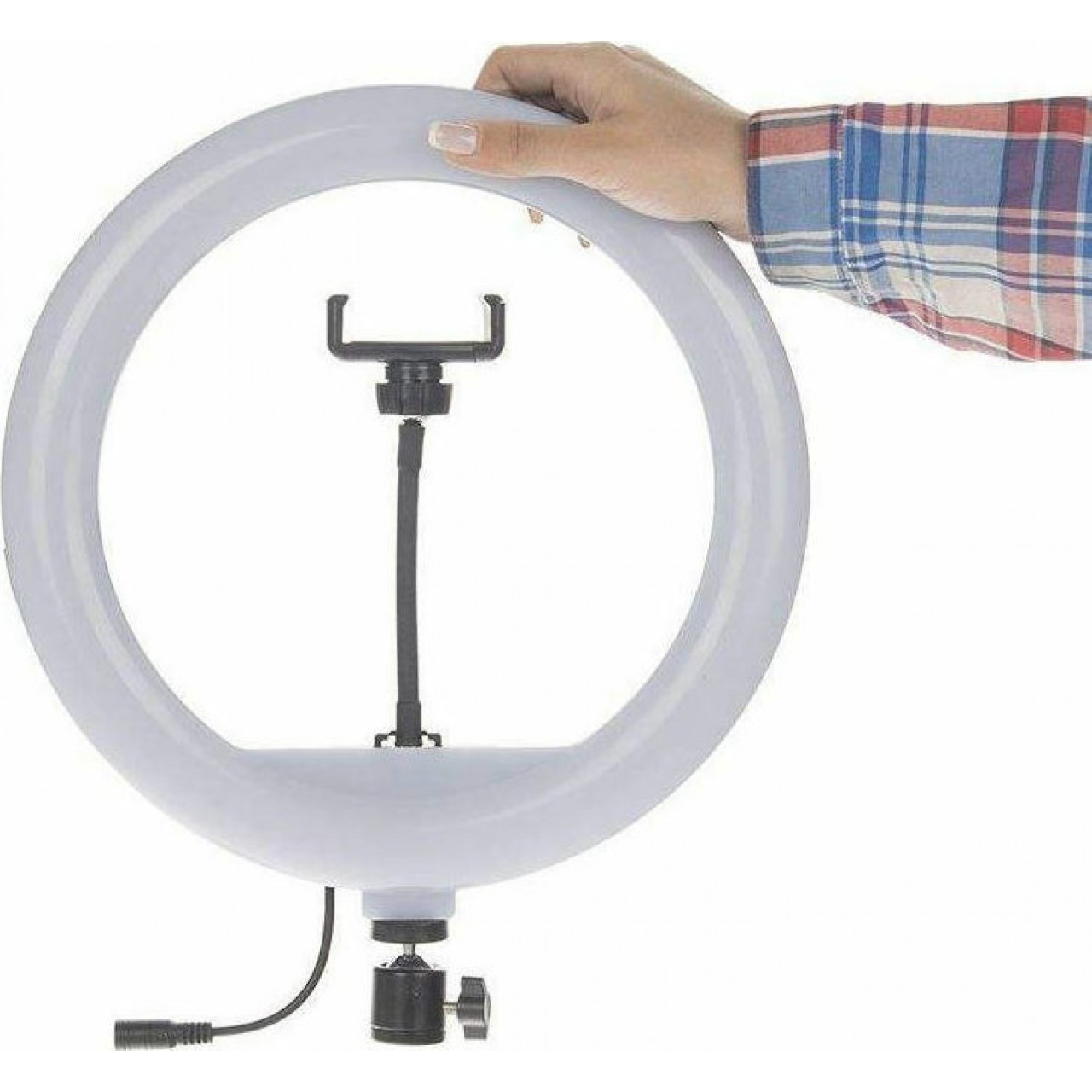 Επαγγελματικό Φωτιστικό Δαχτυλίδι 30cm YQ-320A, Dimmer, Τρίποδο 2m & Βάση Για Κάμερα ή Κινητό με τηλεχειριστήριο / Ring Lamp Light Led - 5173 - OEM