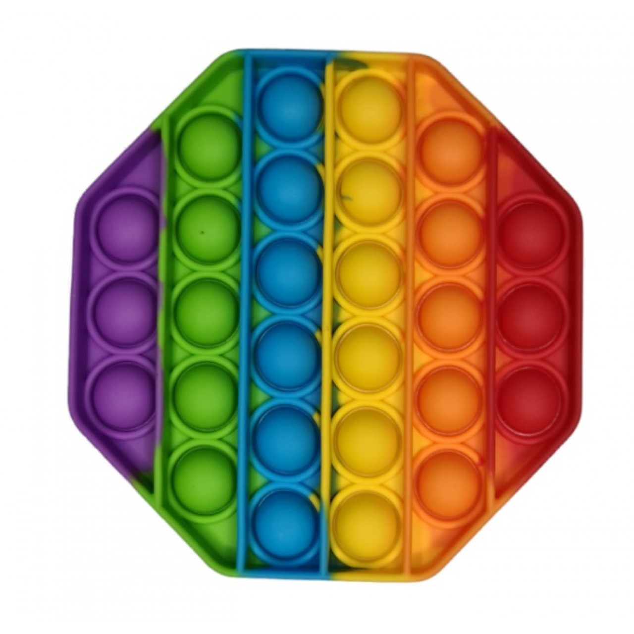 POP IT Fidget Anti Stress Bubble Αγχολυτικό Παιχνίδι Rainbow - 5200