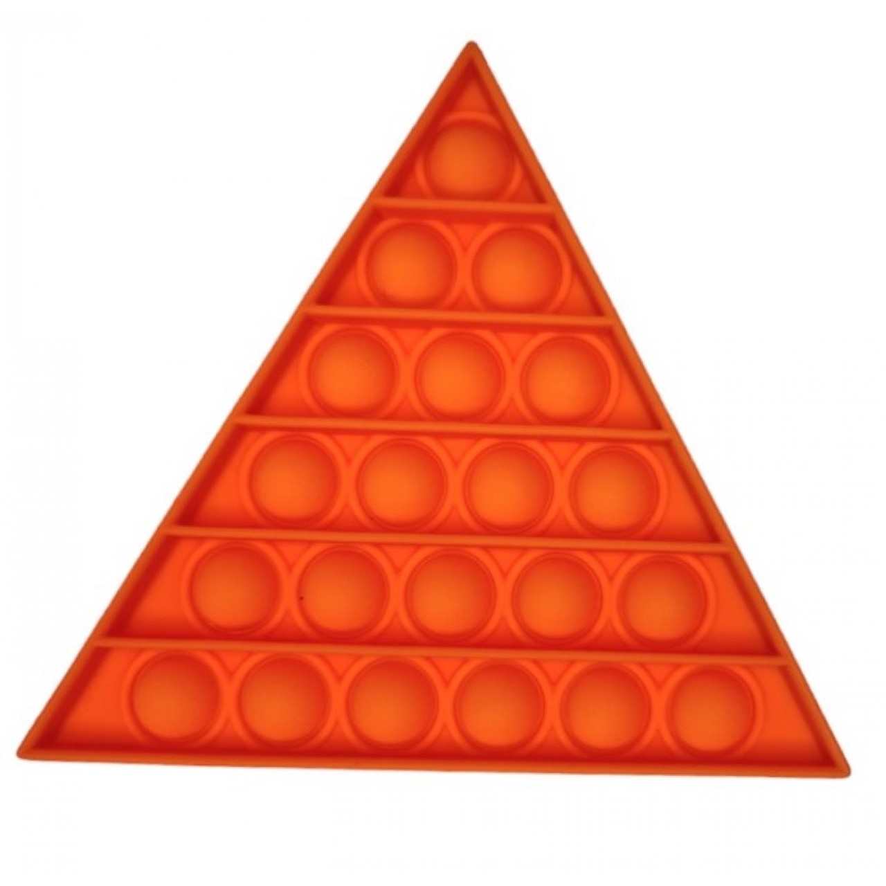 POP IT Fidget Anti Stress Bubble Αγχολυτικό Παιχνίδι Τρίγωνο - 5223 - Πορτοκαλί