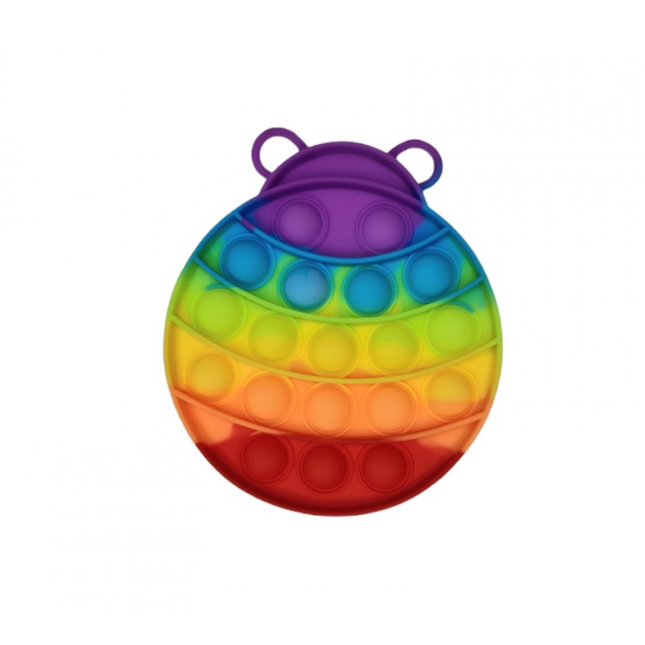 POP IT Fidget Anti Stress Bubble Pop Αγχολυτικό Παιχνίδι Πασχαλίτσα Rainbow - 5225