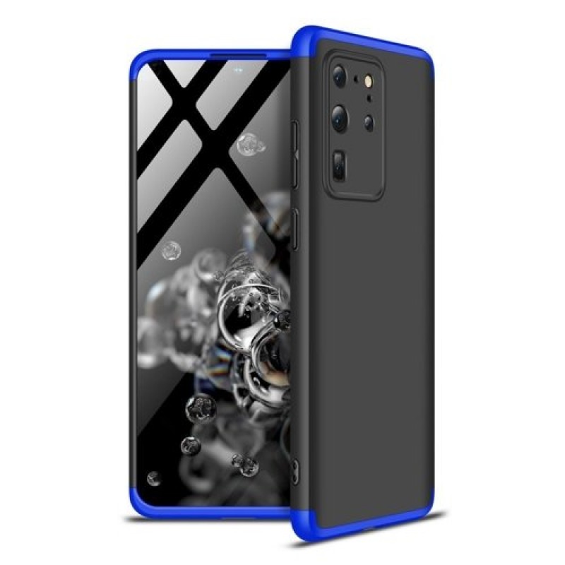 Θήκη για Samsung S20 Ultra Full Body GKK 360° Σκληρή Πλαστική - 5467 - Μαύρο/Μπλε - OEM