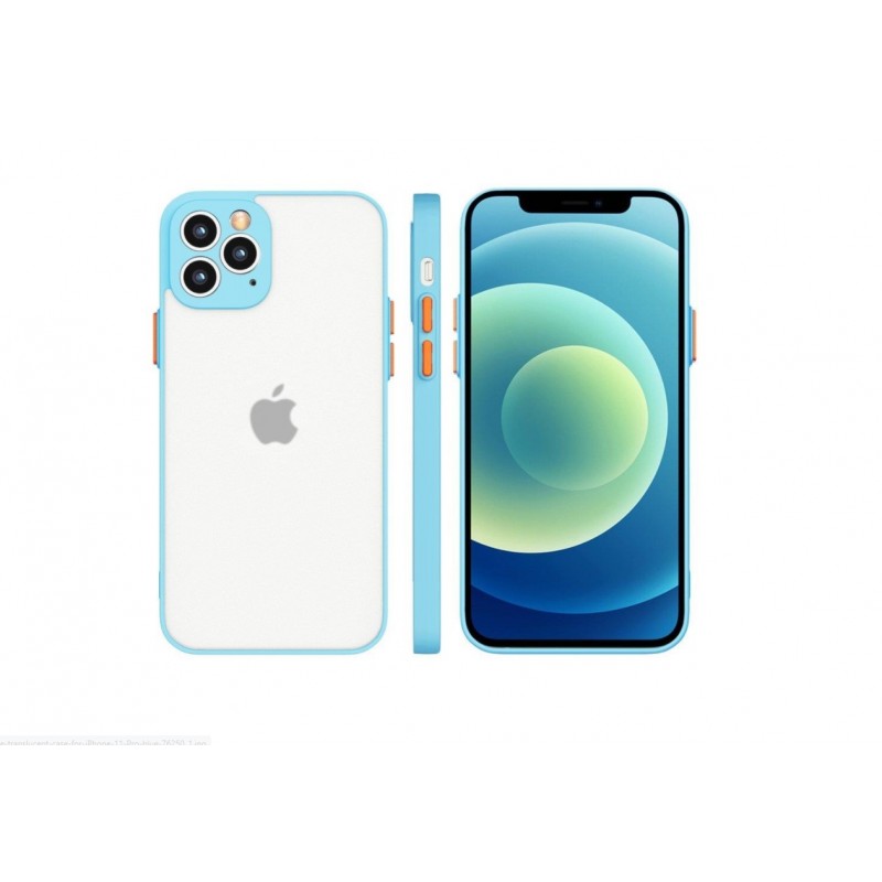 Θήκη iPhone 11 Pro Milky Flexible Back Cover Σιλικόνης  - 5996 - Μπλε - OEM