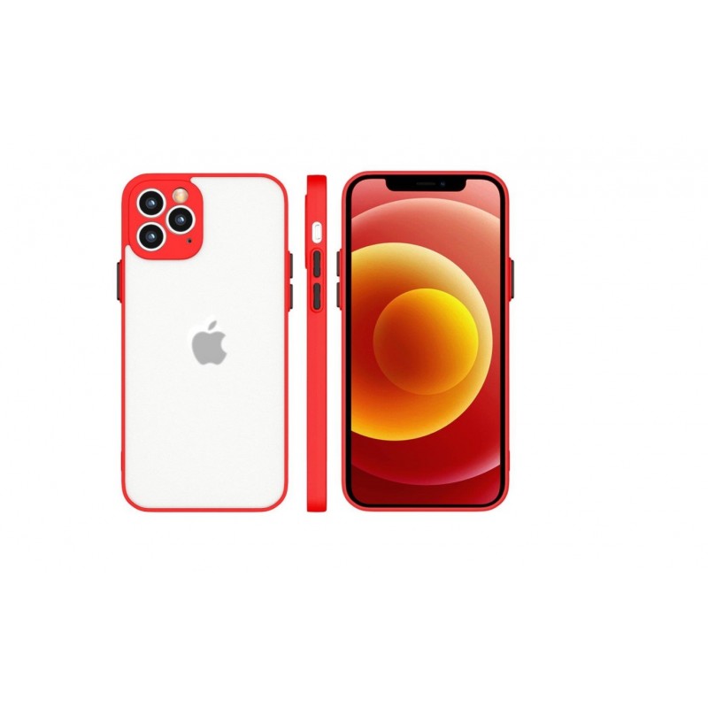 Θήκη iPhone 11 Pro Milky Flexible Back Cover Σιλικόνης  - 5997 - Κόκκινο - OEM
