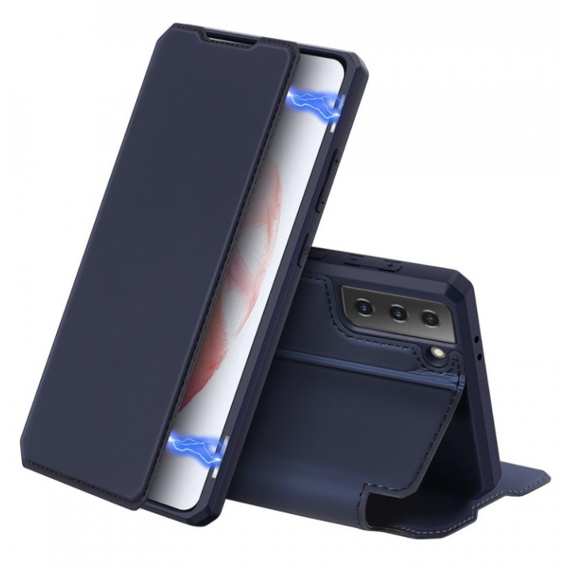 Θήκη Samsung Galaxy S21 DUX DUCIS Skin X Bookcase Δερματίνης με Μαγνήτη - 6022 - Μπλε