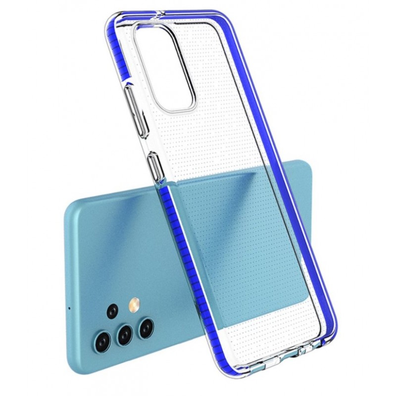 Θήκη Samsung Galaxy A32 4G Σιλικόνης TPU με Χρωματιστό Πλαίσιο - 6026 - Μπλε - OEM